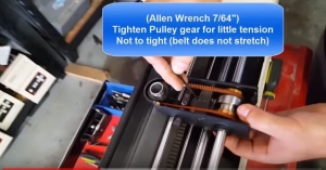 How to install Timing Belt, Gerber 15&quot; Plotter